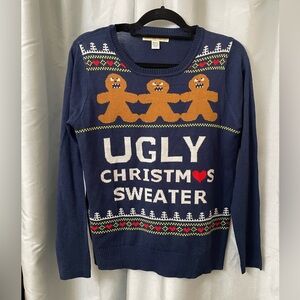 Navy Ugly Christmas Sweater